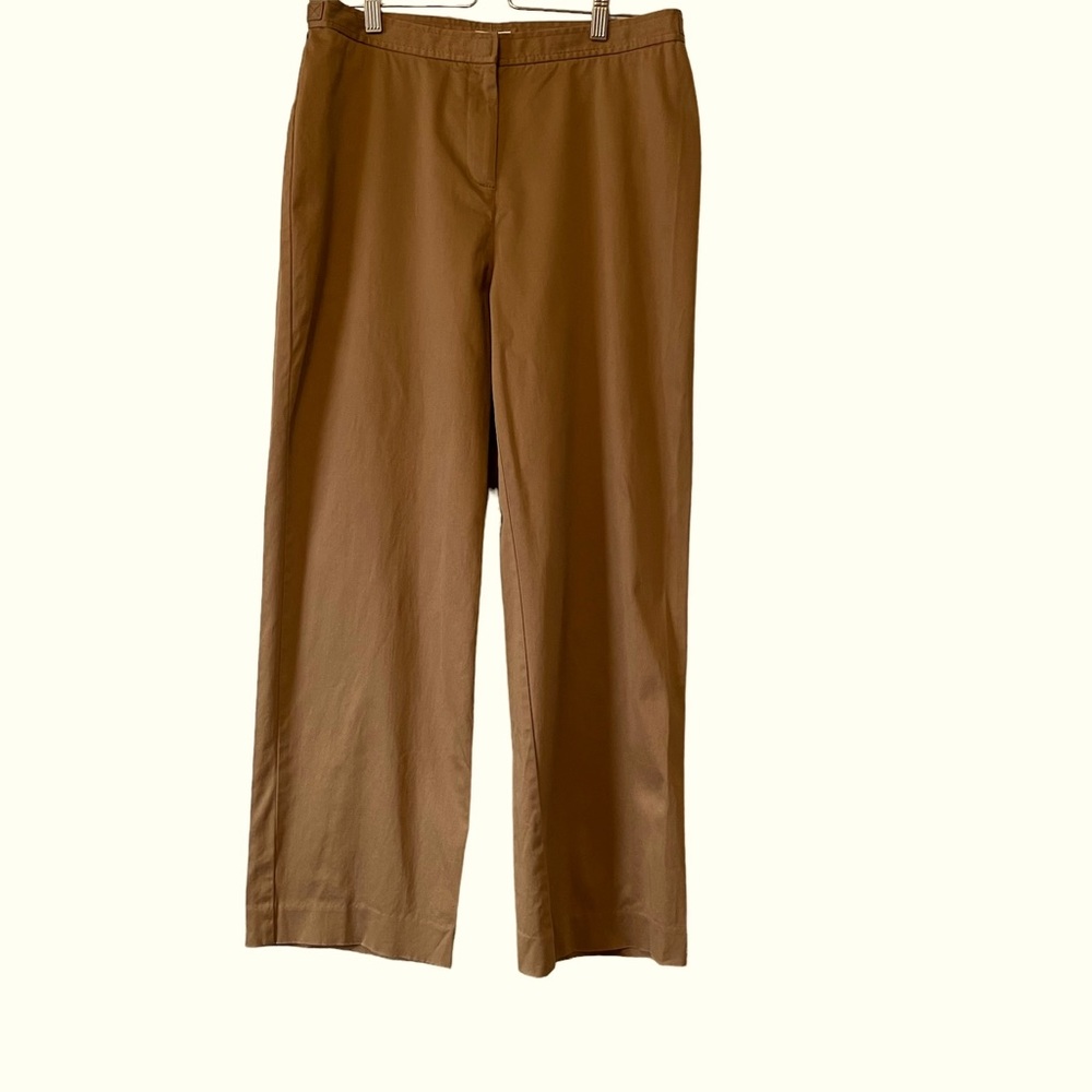 Liz Claiborne-ANISSA Tan Colour High Rise Pant 98% Cotton 2 % LYCRA Size 12
